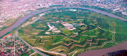 Aerial view of the Fortress of Arad