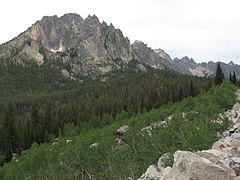 Grand Mogul and Redfish Lake Creek Valley