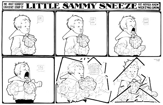 Sammy destroys his panel borders September 24, 1905