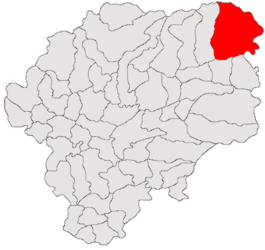 Location in Bistrița-Năsăud County