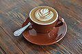 Caffè macchiato as served at Four Barrel Coffee in San Francisco, California