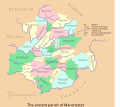 Image 55Map of the ancient parish of Manchester (from History of Manchester)