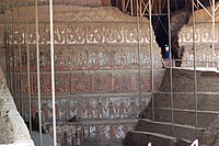 Huaca de la Luna, Mochica religiosa Capital,, wall Adorned with painted wall reliefs