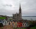 A Victorian terrace in Cobh known as the "deck of cards"