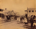 Horse-drawn carriages in Kingston, 1891