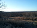 Brazos Indian Reservation looking south towards the Brazos River and the former site of the Anadarko and Caddo villages