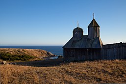 Fort Ross, Russian-American Company settlement & trading post with view of the Pacific Ocean