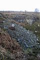 Former quarry workings on Harden Moor near Keighley in West Yorkshire