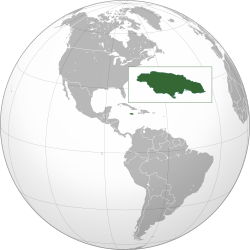 Location of Jamaica