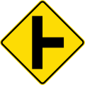 Side road on the right