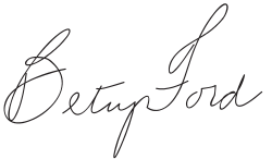 Cursive signature in ink