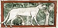 Image 67As is usual in bestiaries, the lynx in this late 13th-century English manuscript is shown urinating, the urine turning to the mythical stone Lyngurium (from List of mythological objects)