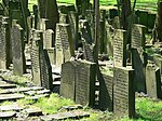 Several tombstones with Hebrew inscriptions