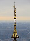 Statue of King Sigismund II Augustus at the top of the tower