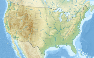 Map showing the location of Caney Creek Wilderness