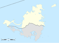 Administrative location map of the northern part of the island