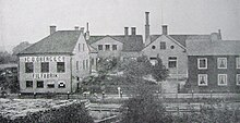 Photograph of Öbergs factory in Eskilstuna in the 1880s