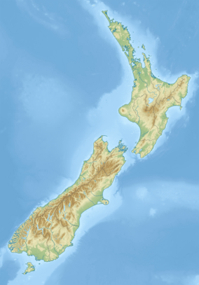 Map showing the location of Waitangiroto Nature Reserve