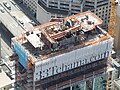 Tilted formwork on upper level of 33 Tehama, taken the day after the initial incident.