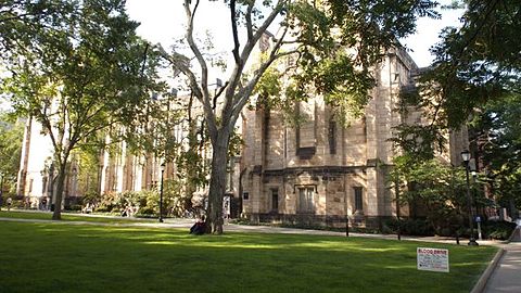 Harkness Hall at Yale University.