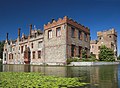 Oxburgh Hall moat is fed by the waters of the Gadder.