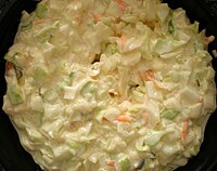 American coleslaw from a fast food restaurant