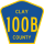 County Road 100B marker