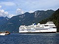 Queen of Oak Bay departing the terminal.