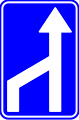 Rijbaanversmalling rechts/Chaussée rétrécie par la droite/Rechte Spur endet