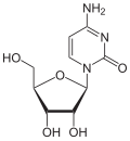 Chemical structure of cytidine