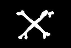 Every's flag seen in A General History of Pyrates.