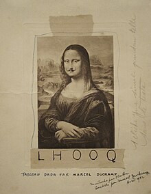 Marcel Duchamp, 1919, L.H.O.O.Q.jpg