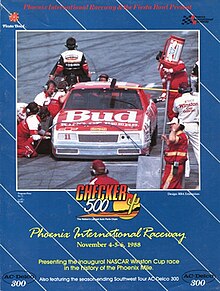 The 1988 Checker 500 program cover, featuring Terry Labonte.