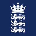 The arms worn by England cricket team, the national football team removed the original crown to distinguish it from the cricket team in 1949.[40]