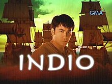 An image of Bong Revilla, over ships on the background. The series title is displayed on the lower side of the image. The logo of GMA Network is displayed on the upper right side of the image.