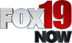 A silver Fox network logo next to a red letter 19 in a sans serif. Below it and to the right, in all caps in black, the word "NOW".