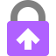 Purple padlock